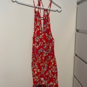 garage red romper